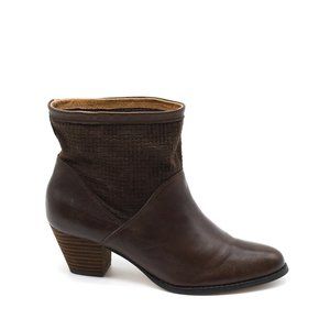 Corso Como Brown Leather Bootie 7.5